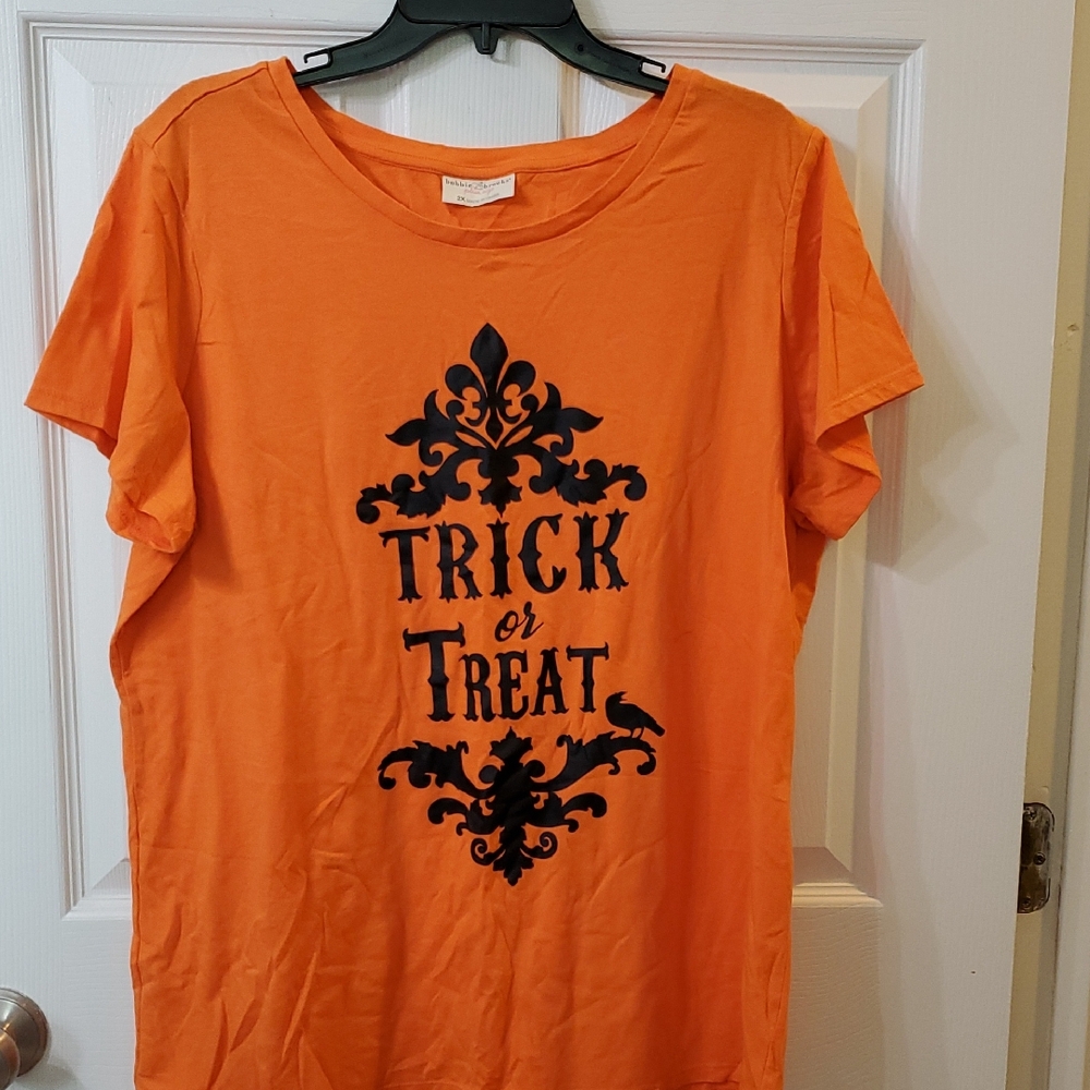 Bobbie Brooks Vibrant Orange Plus Size Tee